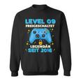 Level 9 Jahre Geburtstags Junge Gamer 2016 Geburtstag Sweatshirt