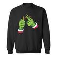 Light Up Some Christmas Spirit Christmas Green Hand Party Sweatshirt