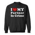 I Love My Partner In Crime I Heart My Partner In Crime Camisa de entrenamiento