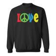 Love Peace Sign Symbol World Planet Freedom Hippie Kindness Sweatshirt