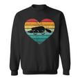 I Love Platypus Silhouette Heart Wilderness Australia Sweatshirt