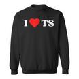 I Love Ts I Heart Ts Y2k Aesthetic Red Heart Camisa de entrenamiento