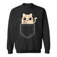 Lustige Katze Mittelfinger Stinkefinger Cat Kawaii Sweatshirt