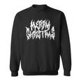 Merry Christmas Death Metal Metal Goth Xmas Sweatshirt