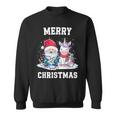 Merry Christmas Santa Hat Gnome Unicorn Xmas Party Christmas Sweatshirt