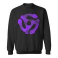 Music Turntable Record Dj Purple 45 Rpm Adapter Camisa de entrenamiento