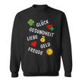 New Year's Eve Birthday New Year Outfit Wishes Lucky Charm Sweatshirt