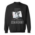 Official Cat Sleep Personalised Name Lilly Sweatshirt