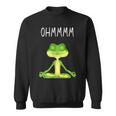 Ohmmmm With Saying Frog Meditation S Sweatshirt