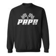 Papa Pit Crew Family Racing Birthday Race Car Sweatshirt