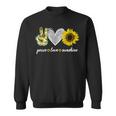 Peace Love Tournesol Hippie Amoureux De Tournesol Sweater e