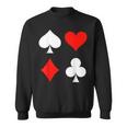 Playing Cards Skat Card Game Poker Costume Carnival Fancy Dress Sweatshirt