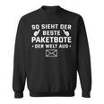 Postman Bester Paketbote Der Welt German Sweatshirt