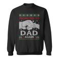 Promoted To Dad Again Ugly Sweater Christmas Sweatshirt