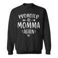Promoted To Momma Again New Mom Mama To Be Mother's Day Sweatshirt