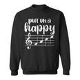 Put On A Happy Face Music Gráfico Divertido Para El Músico Camisa de entrenamiento