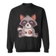 Raccoon Cookie Lover Sweatshirt - Unisex Small - Fun Casual Wear