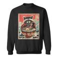 Raccoon Eating Ramen Japanese Noodles Racoon Anime Sweatshirt