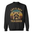 Raccoon Lovers Small Sweatshirt - Fun Animal Let's Get Trashed