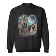Raccoon Moon Sweatshirt for Men, Women & Kids - Fun Howling Design