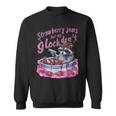 Raccoon Sweatshirt – Cute Strawberry Jam Design for Animal Lovers