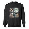 Raccoons Howling at Moon Sweatshirt | Unique & Whimsical Design