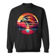 Red-Tailed Hawk Bird Sunset Retro Style Safari Vintage 70S Sweatshirt