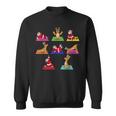 Reindeer Yoga Santa Xmas Meditation Chakra Christmas Sweatshirt