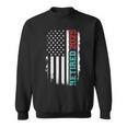 Retired 2025 Us American Flag For Retirement And Pensioner Sweatshirt