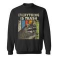 Retro Raccoon Lover Camping Sweatshirt - Unisex Outdoor Fun