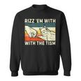 Rizz Em With The Tism Rizzler Joke Meme Rizzling Squirrel Sweatshirt Rizz Em With The Tism Rizzler Joke Meme Rizzling Squirrel Sweatshirt