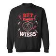 Rut Wiess Carnival Costume Cologne Red Confetti In Heart Sweatshirt