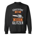 Sägespäne Sind Männerglitzer Lumberjack Forestry Sweatshirt