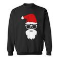 Santa Claus Christmas Hat Beard Sunglasses Christmas Sweatshirt