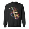 Saxophone Colourful Musician Saxophone For Saxophonists Sweatshirt