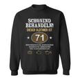 Schonend Behandeln Oldtimer Ist 71 Jahre 71St Birthday Sweatshirt