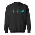 Scuba Diver Heartbeat Deep Diving EKG Pulseline Dive Sweatshirt