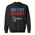 She's My Firecracker 4th Of July Fireworks Matching Couples Sweatshirt