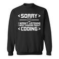 Software Computer Programmer Costume Nerds Science Coding Sweatshirt