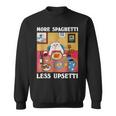 More Spaghetti Less Upsetti Cute Cat Quote Sweatshirt