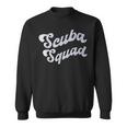 Team SCUBA SQUAD Diving Ocean Dive School Instructor Crew Sweatshirt