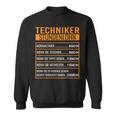 It Techniker Stundenlohn Techniker Sweatshirt