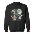 Three Possum Moon 3 Opossum Weird Cursed Meme Sweatshirt