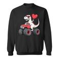 Trex Dinosaur Valentines Day For Boys Toddler Sweatshirt