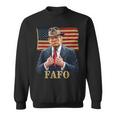 Trump Fafo F Around Find Out Us Flag Vintage Sweatshirt