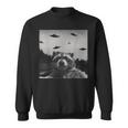 UFO Raccoon Sweatshirt | Unisex | Fun Alien Adventure Design