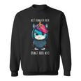 With Unicorn Saying Sweatshirt