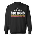 Vintage Big Bend National Park Texas Souvenir Retro Lines Sweatshirt