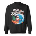 Vintage Cute Mele Kalikimaka Christmas Santa Surfing Costume Sweatshirt