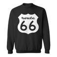 Vintage Retro Us American Highway Sign Interstate Road Sweatshirt